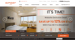 Desktop Screenshot of gingerhotels.com