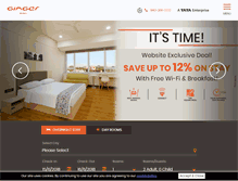 Tablet Screenshot of gingerhotels.com